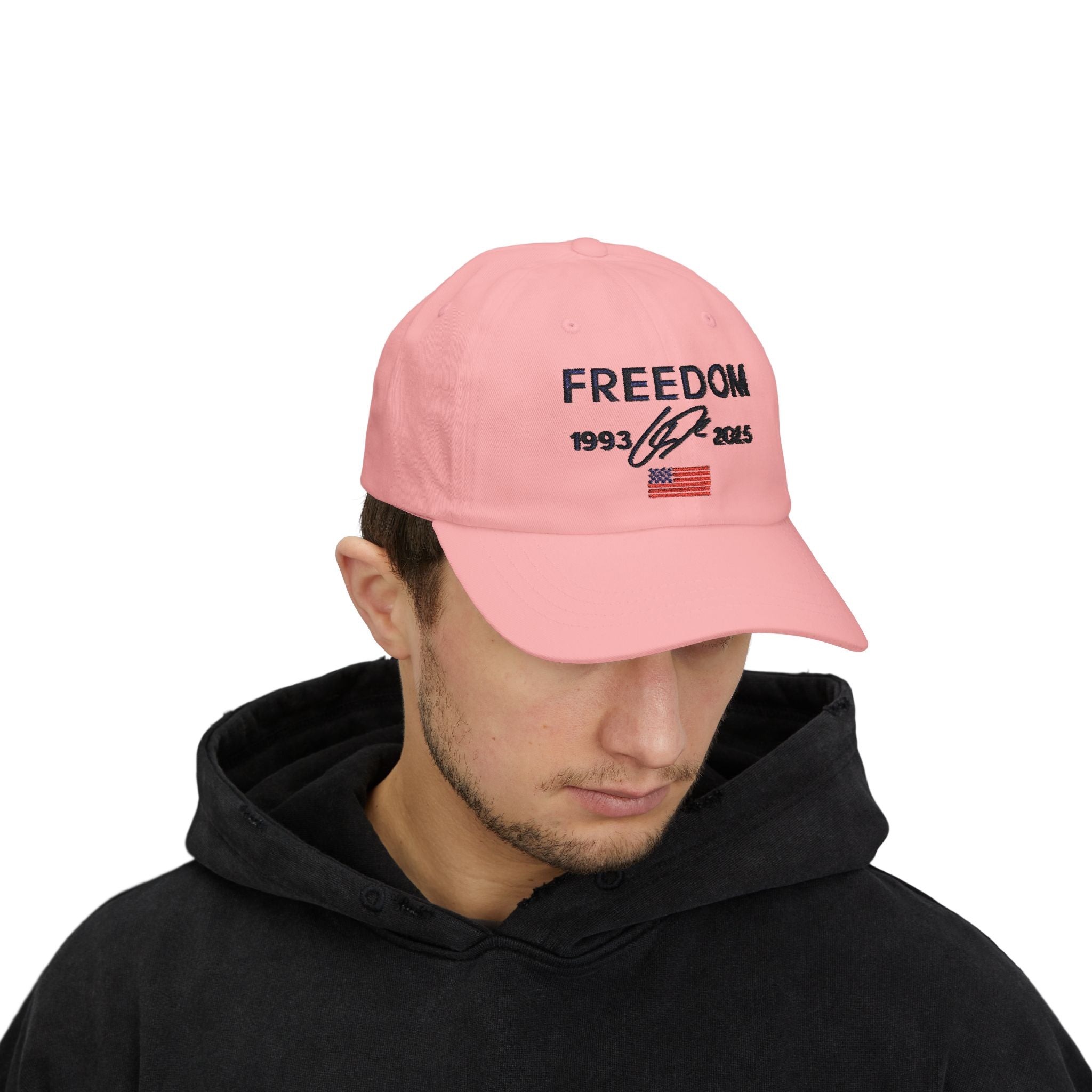 Freedom 1993–2025 Embroidered Hat, American Flag Stitch Design, Patriotic Baseball Cap, USA Pride Embroidery Hat, Independence Gift