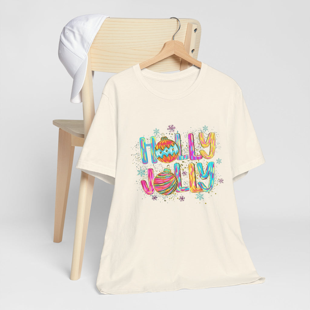 Joyful Holiday Unisex Tee | Perfect Christmas Gift, Festive Shirt, Holly Jolly Tee, Holiday Party Apparel, Cozy Winter Wear