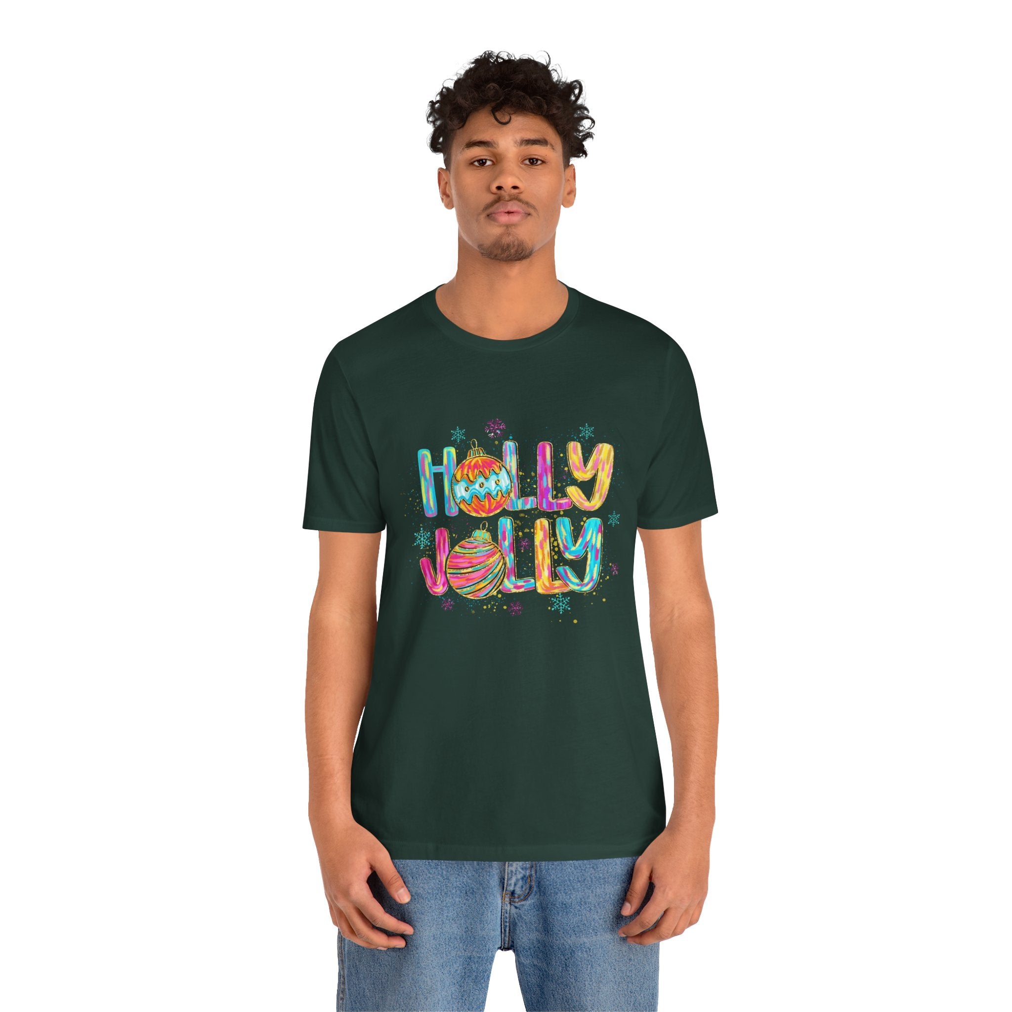 Joyful Holiday Unisex Tee | Perfect Christmas Gift, Festive Shirt, Holly Jolly Tee, Holiday Party Apparel, Cozy Winter Wear