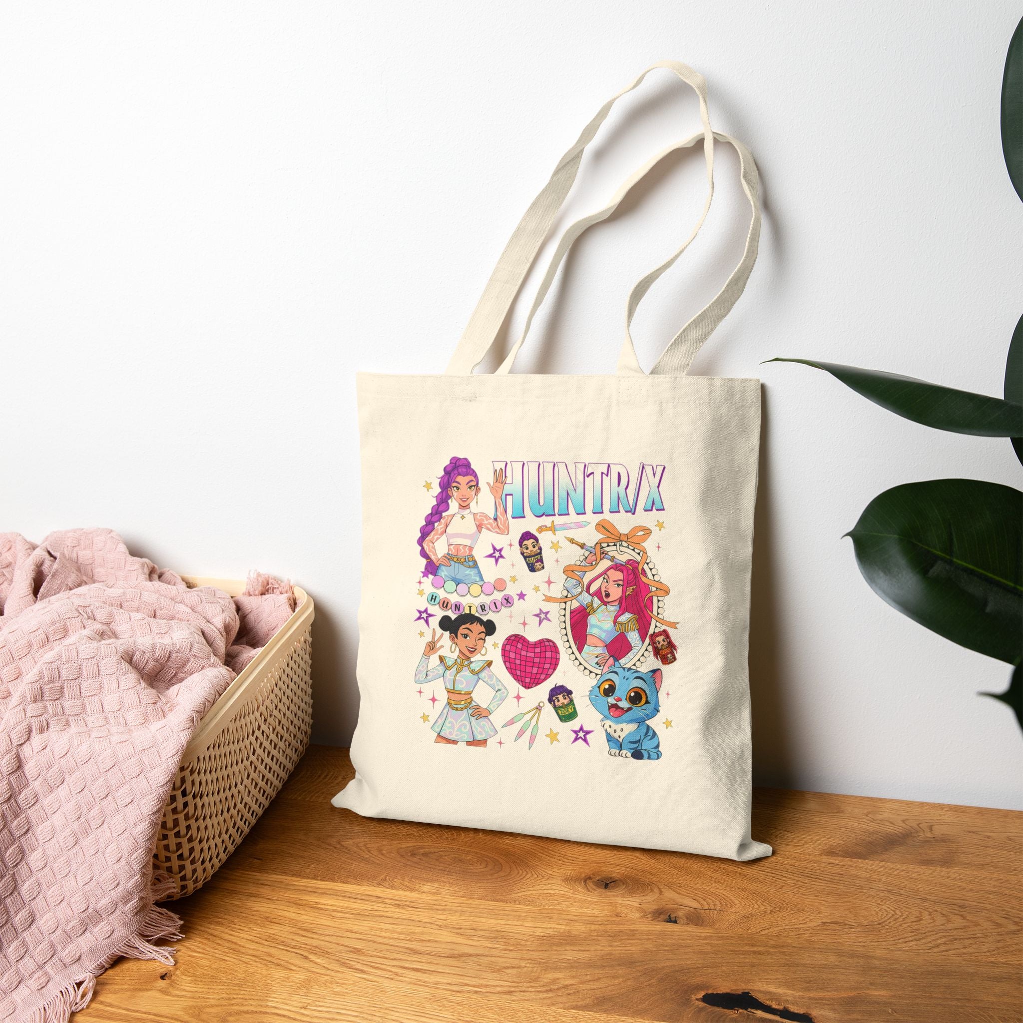 Fun & Colorful Cotton Canvas Tote Bag, Eco-Friendly Shopping Bag, Cute Gift for Kids, Perfect for Summer Outings, Art Lover's Accessory
