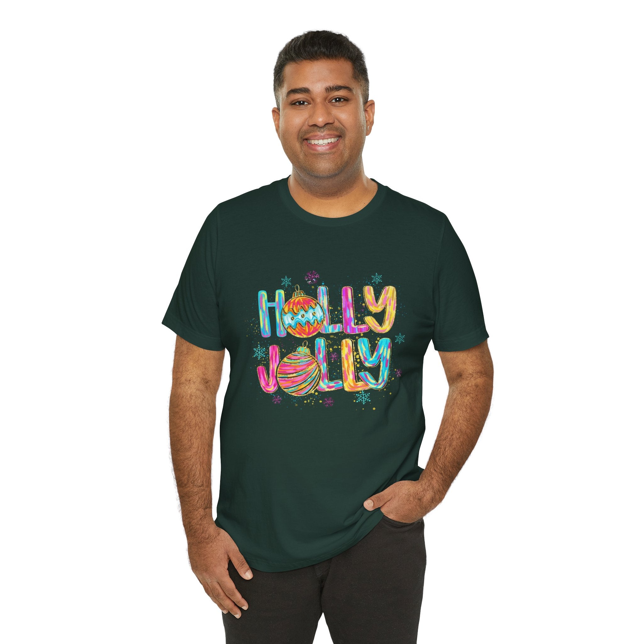 Joyful Holiday Unisex Tee | Perfect Christmas Gift, Festive Shirt, Holly Jolly Tee, Holiday Party Apparel, Cozy Winter Wear
