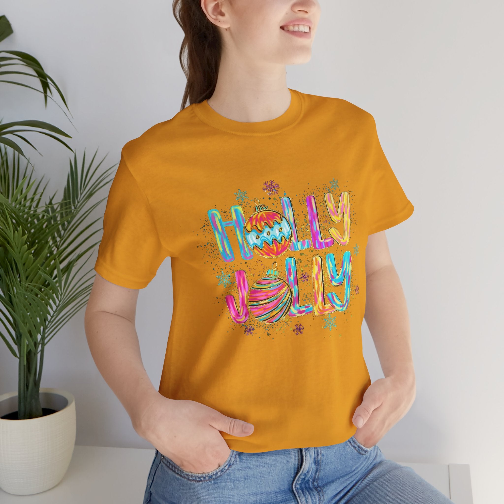 Joyful Holiday Unisex Tee | Perfect Christmas Gift, Festive Shirt, Holly Jolly Tee, Holiday Party Apparel, Cozy Winter Wear