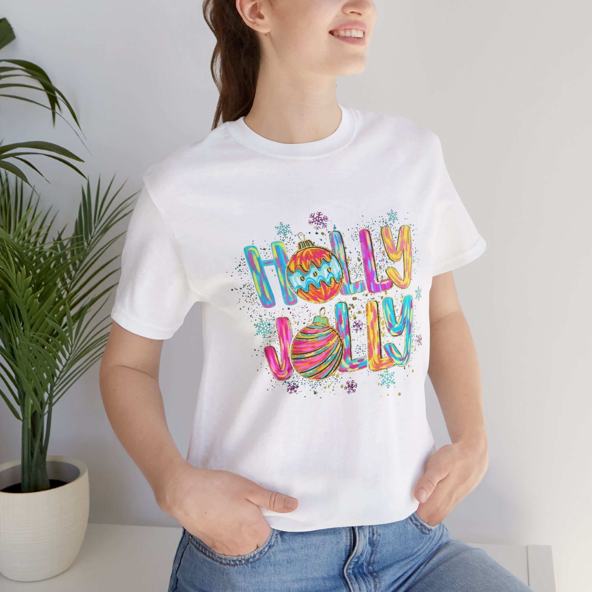 Joyful Holiday Unisex Tee | Perfect Christmas Gift, Festive Shirt, Holly Jolly Tee, Holiday Party Apparel, Cozy Winter Wear