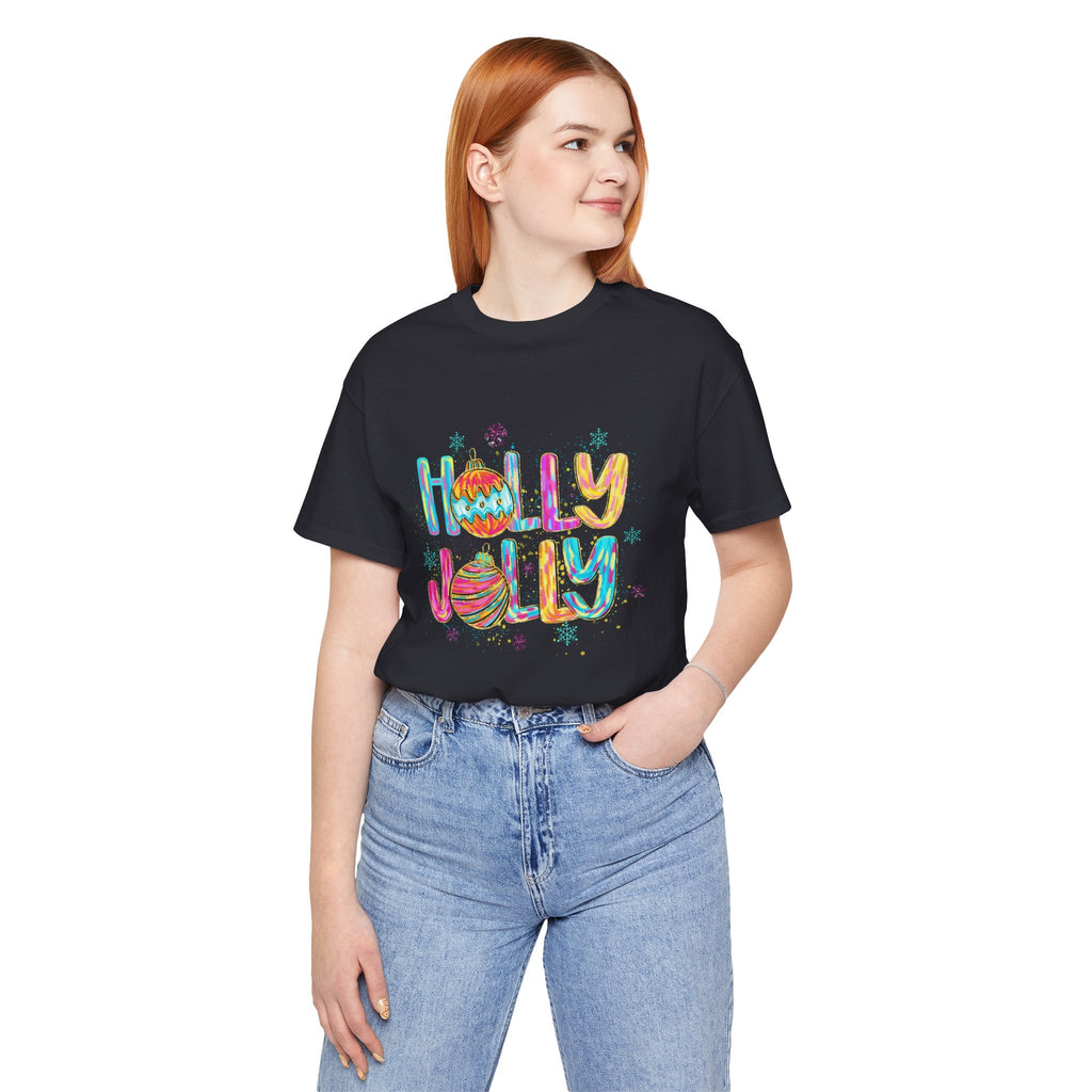 Joyful Holiday Unisex Tee | Perfect Christmas Gift, Festive Shirt, Holly Jolly Tee, Holiday Party Apparel, Cozy Winter Wear