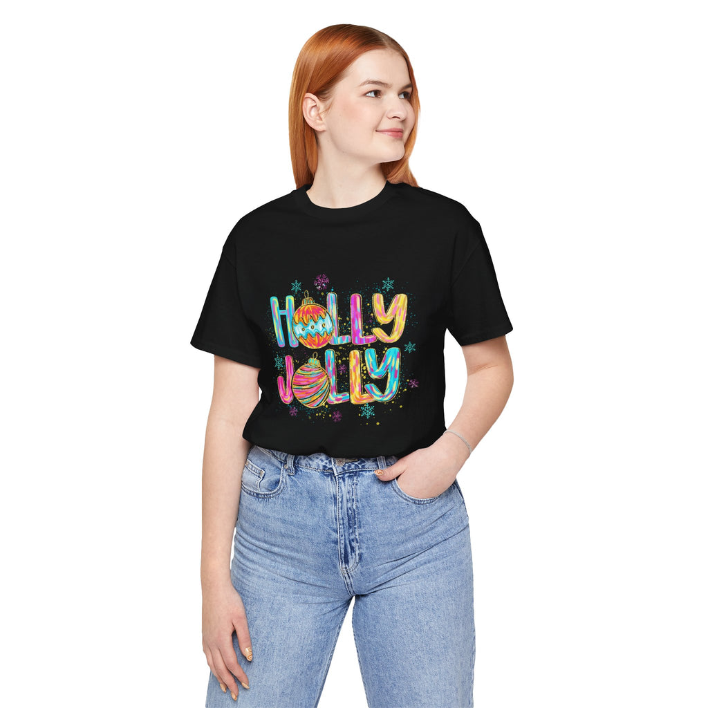 Joyful Holiday Unisex Tee | Perfect Christmas Gift, Festive Shirt, Holly Jolly Tee, Holiday Party Apparel, Cozy Winter Wear