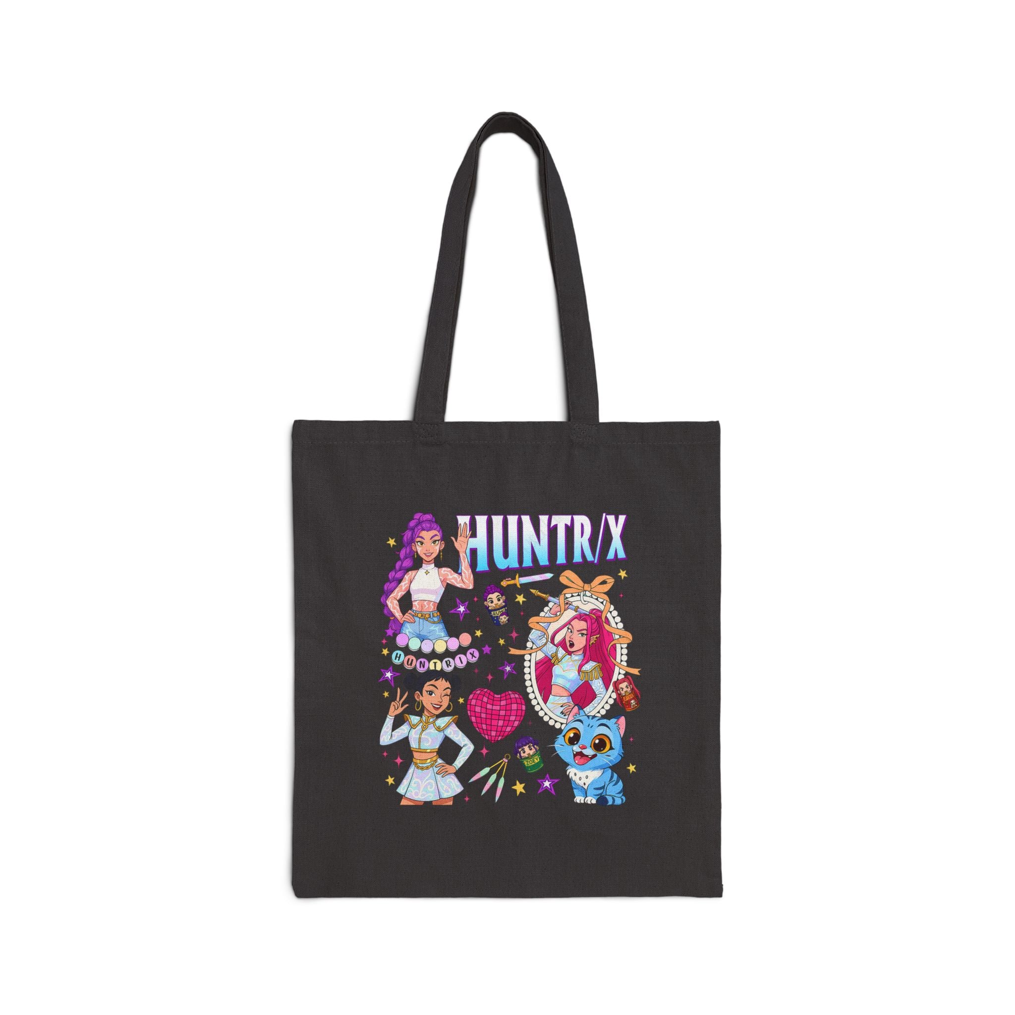 Fun & Colorful Cotton Canvas Tote Bag, Eco-Friendly Shopping Bag, Cute Gift for Kids, Perfect for Summer Outings, Art Lover's Accessory