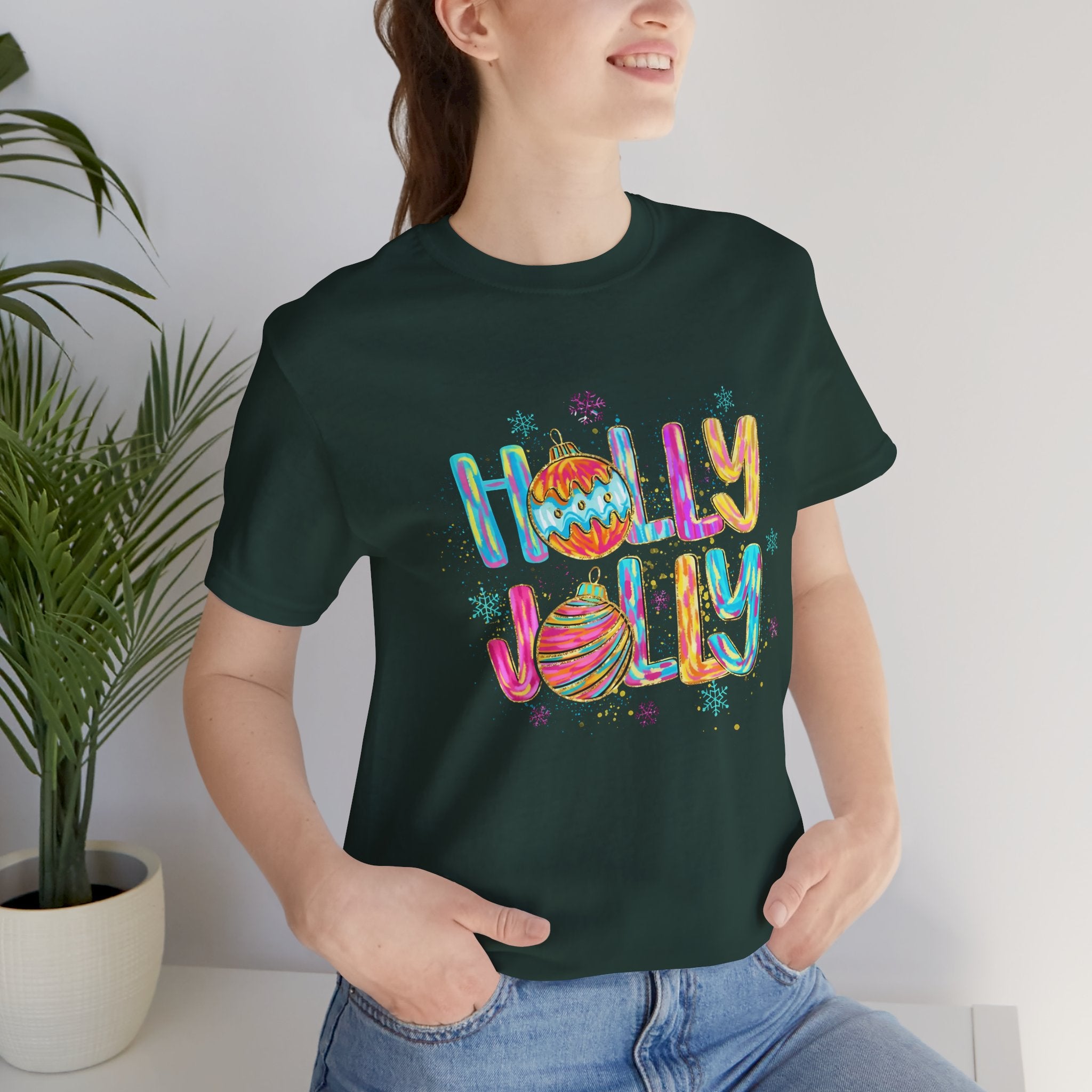 Joyful Holiday Unisex Tee | Perfect Christmas Gift, Festive Shirt, Holly Jolly Tee, Holiday Party Apparel, Cozy Winter Wear