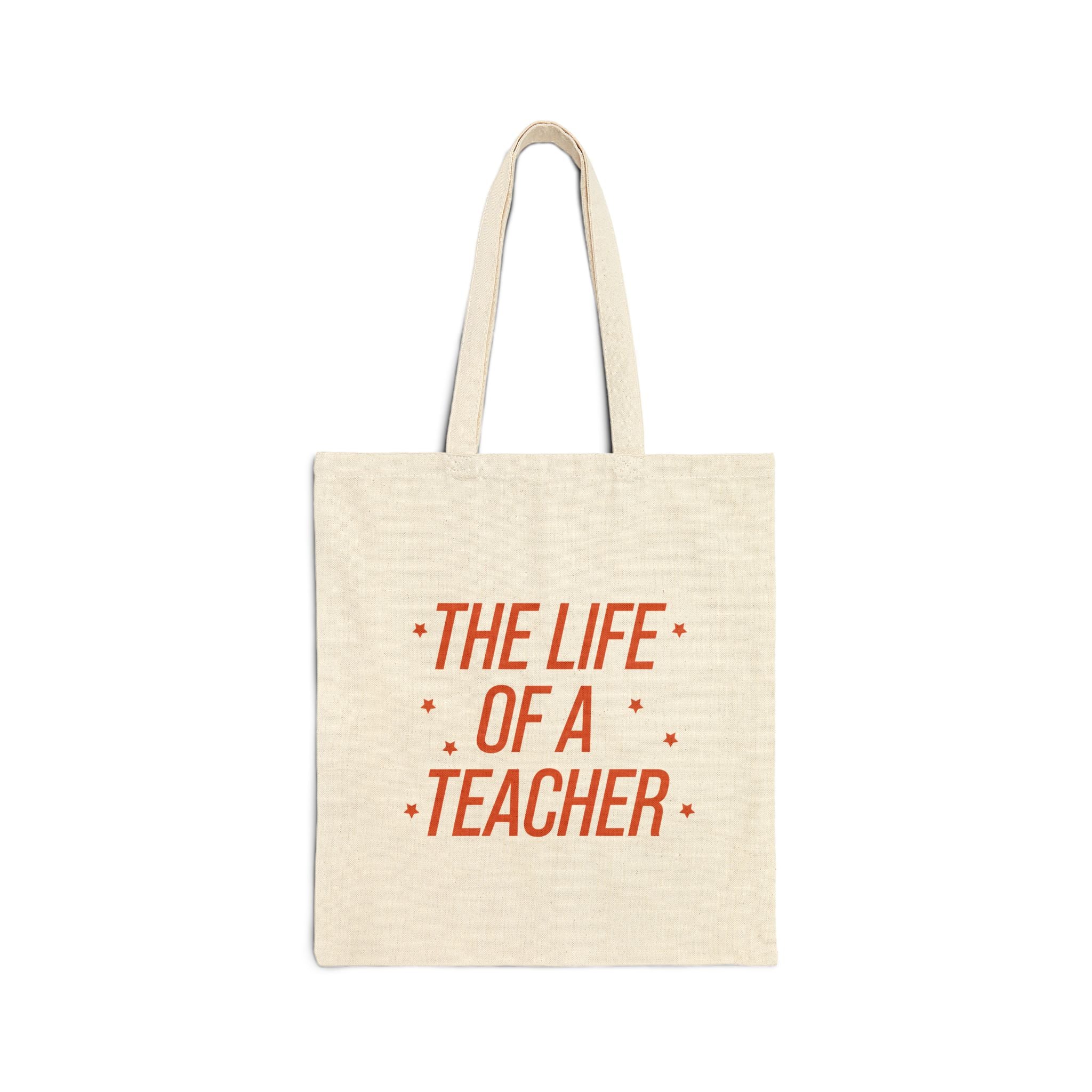 The Life of a Teacher Tote Bag, Funny Teacher Quote Bag, Gift for Educators, Back to School Teacher Appreciation Tote, Teaching Life Bag