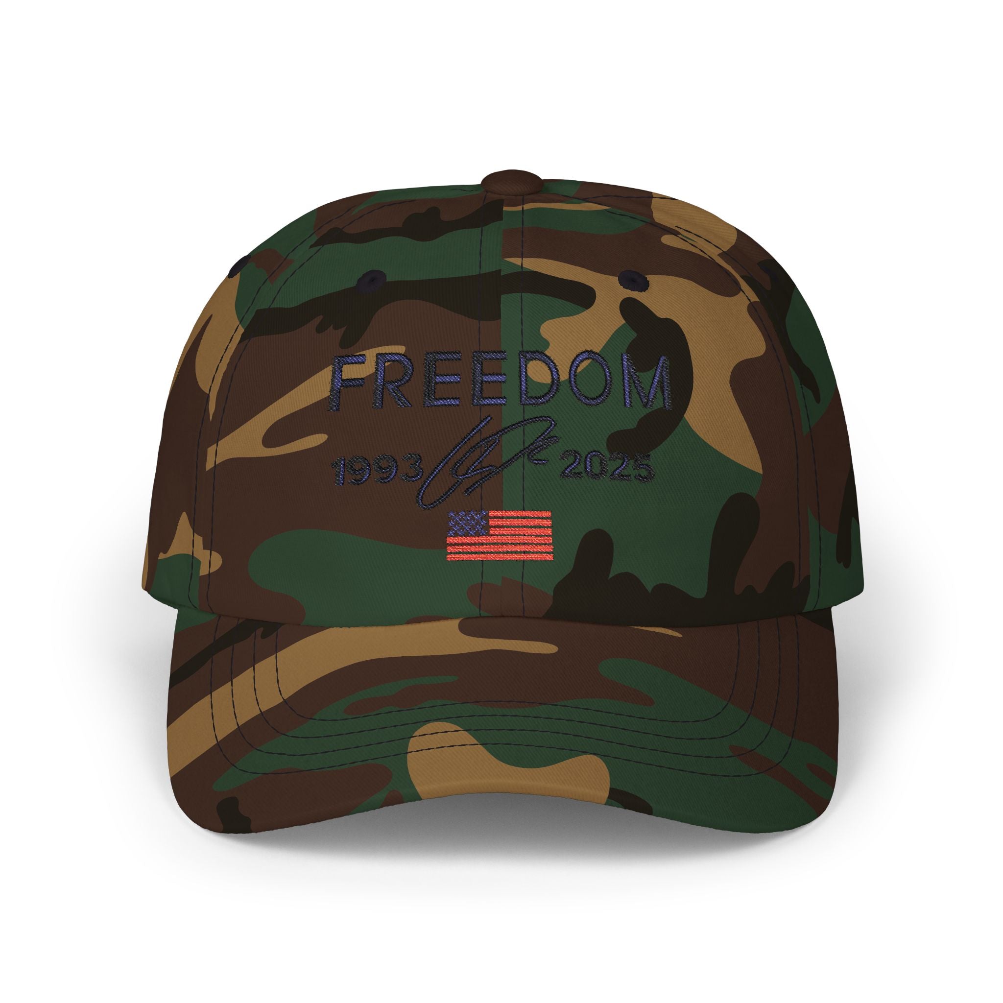 Freedom 1993–2025 Embroidered Hat, American Flag Stitch Design, Patriotic Baseball Cap, USA Pride Embroidery Hat, Independence Gift