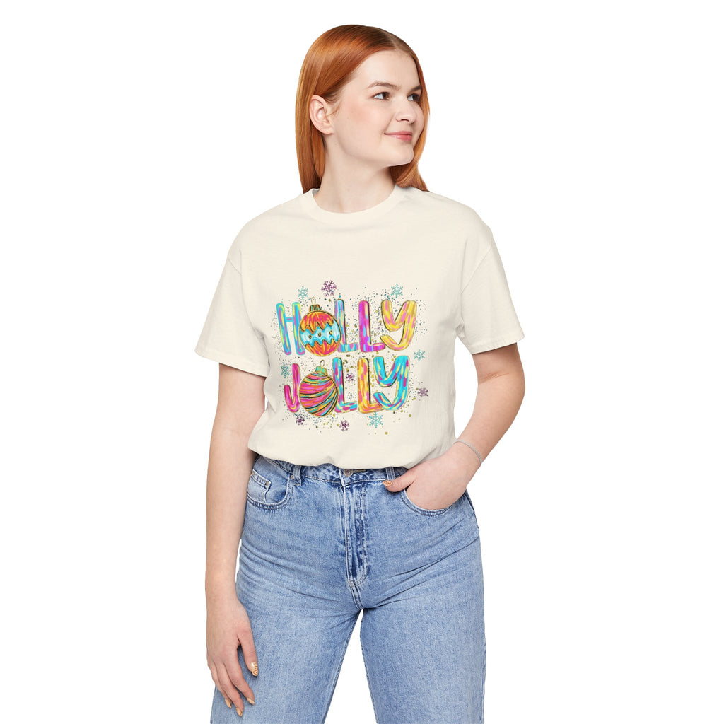 Joyful Holiday Unisex Tee | Perfect Christmas Gift, Festive Shirt, Holly Jolly Tee, Holiday Party Apparel, Cozy Winter Wear