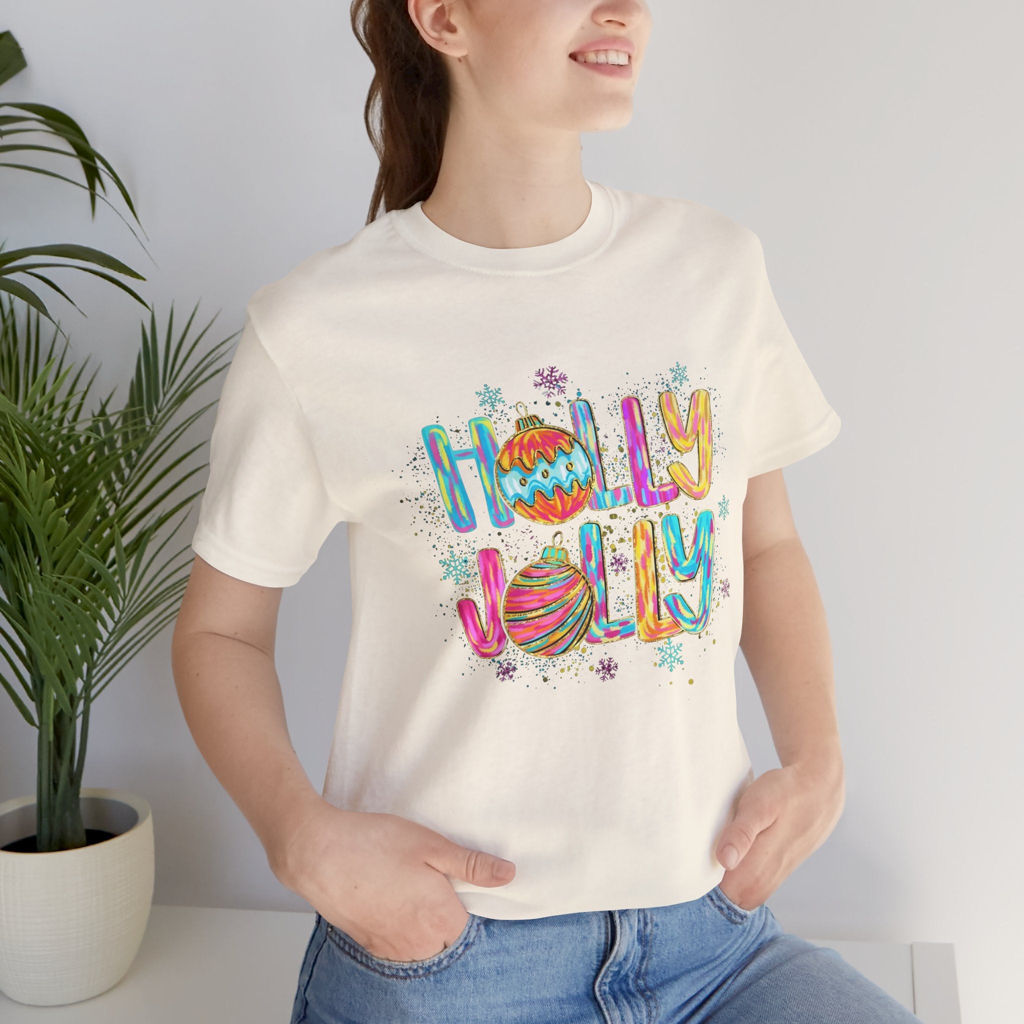 Joyful Holiday Unisex Tee | Perfect Christmas Gift, Festive Shirt, Holly Jolly Tee, Holiday Party Apparel, Cozy Winter Wear
