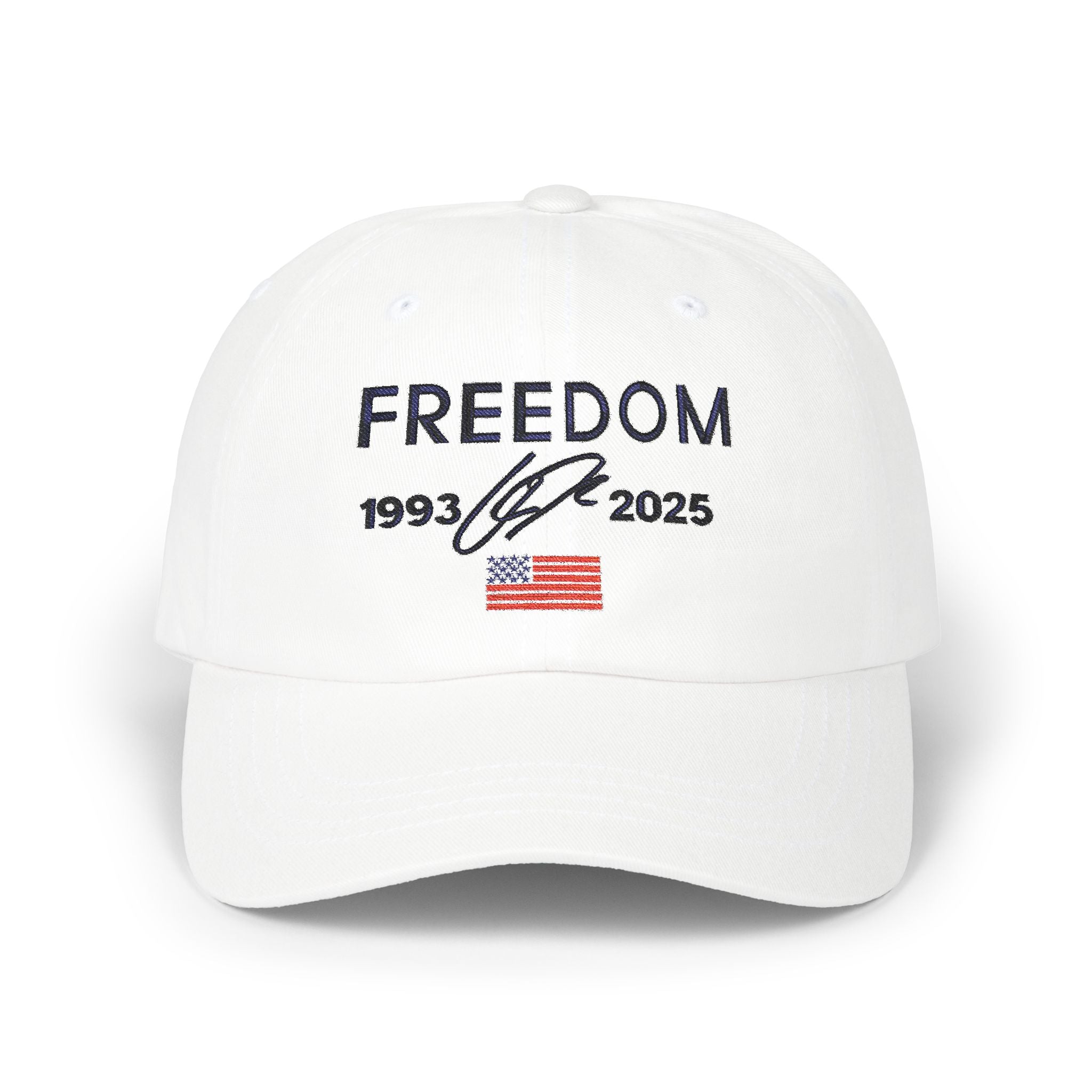 Freedom 1993–2025 Embroidered Hat, American Flag Stitch Design, Patriotic Baseball Cap, USA Pride Embroidery Hat, Independence Gift