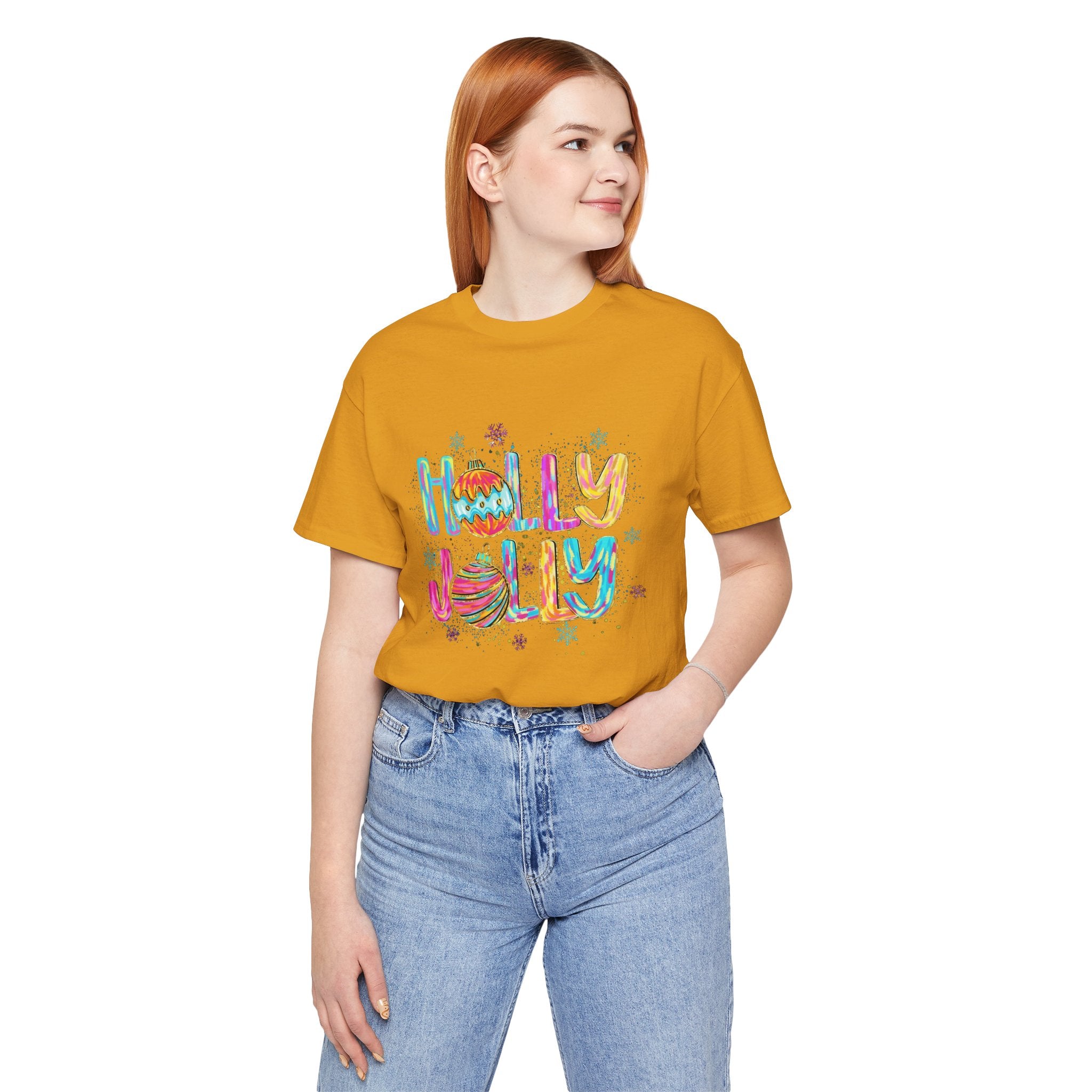 Joyful Holiday Unisex Tee | Perfect Christmas Gift, Festive Shirt, Holly Jolly Tee, Holiday Party Apparel, Cozy Winter Wear
