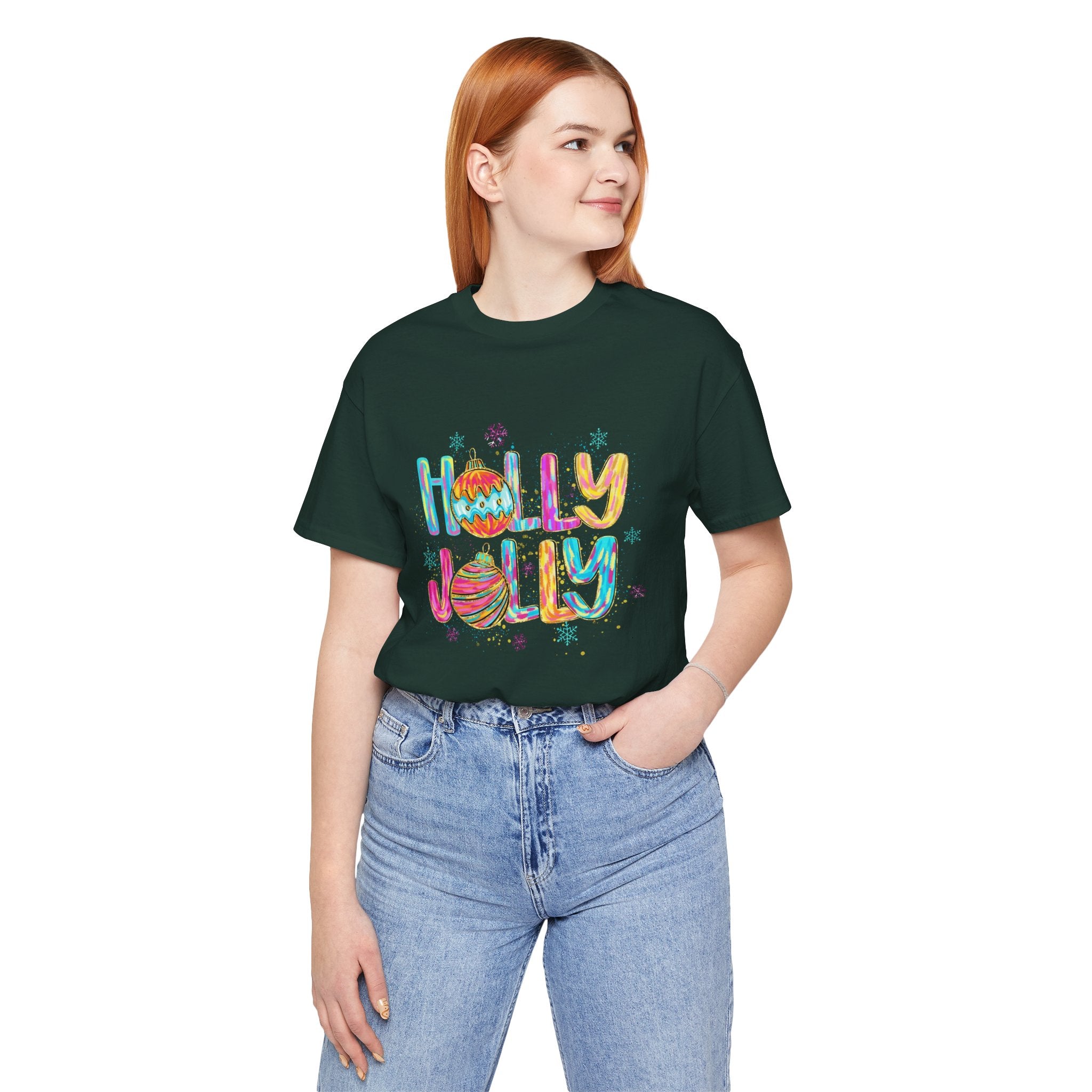 Joyful Holiday Unisex Tee | Perfect Christmas Gift, Festive Shirt, Holly Jolly Tee, Holiday Party Apparel, Cozy Winter Wear