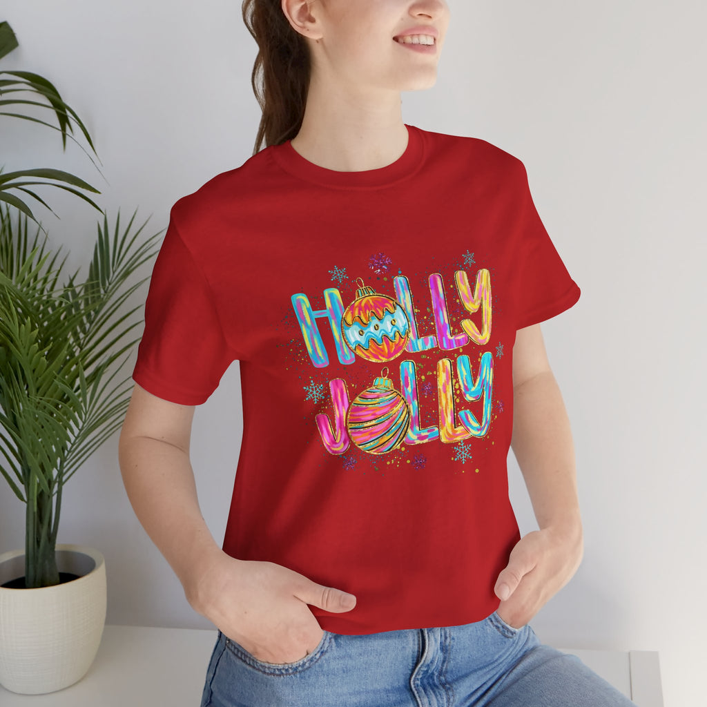 Joyful Holiday Unisex Tee | Perfect Christmas Gift, Festive Shirt, Holly Jolly Tee, Holiday Party Apparel, Cozy Winter Wear