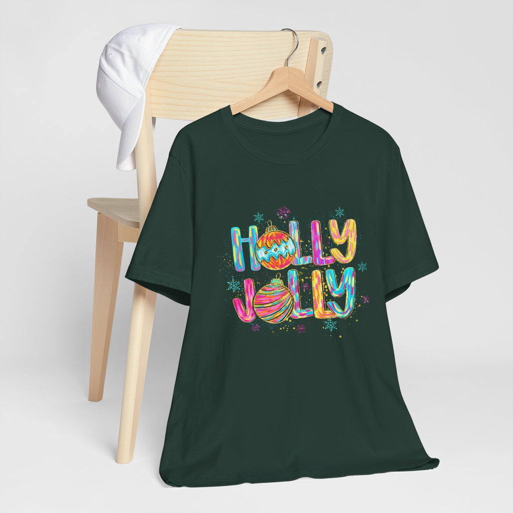 Joyful Holiday Unisex Tee | Perfect Christmas Gift, Festive Shirt, Holly Jolly Tee, Holiday Party Apparel, Cozy Winter Wear