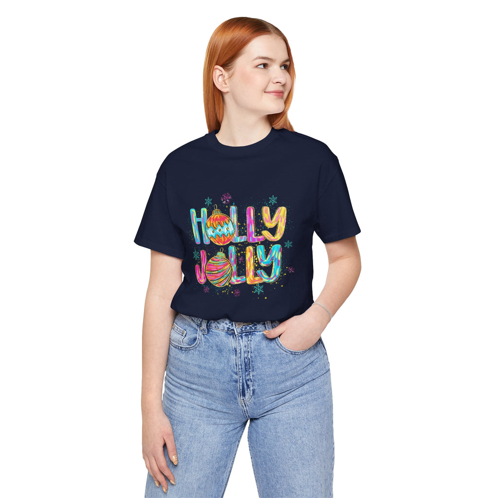 Joyful Holiday Unisex Tee | Perfect Christmas Gift, Festive Shirt, Holly Jolly Tee, Holiday Party Apparel, Cozy Winter Wear