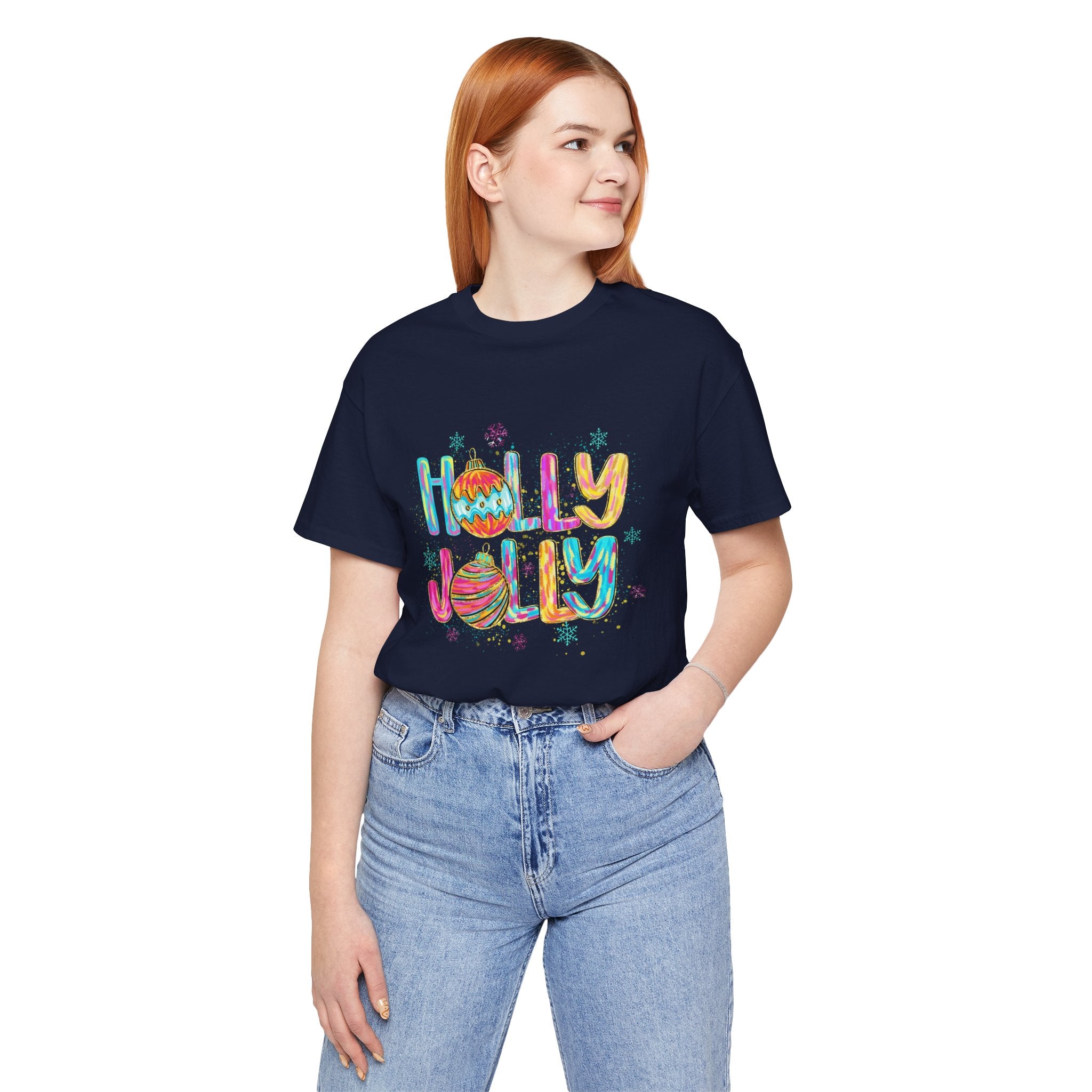 Joyful Holiday Unisex Tee | Perfect Christmas Gift, Festive Shirt, Holly Jolly Tee, Holiday Party Apparel, Cozy Winter Wear